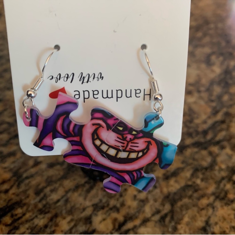 New Handmade puzzle earrings Light weight - Picture 7 of 11